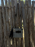 Bats Mohair Strap Purse