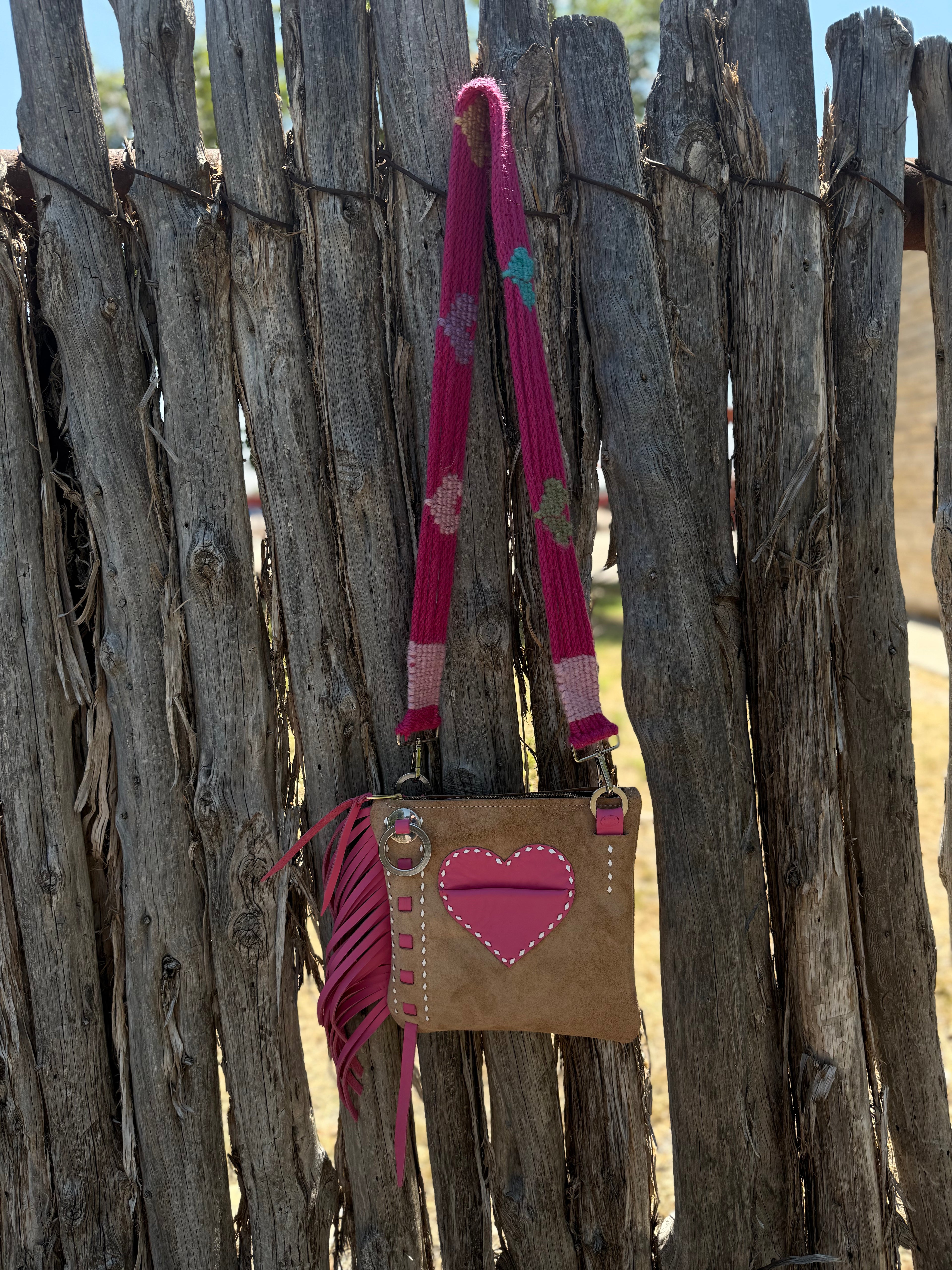 Heart Mohair Purse